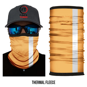 Orange Hi Vis Face Shields Fleece