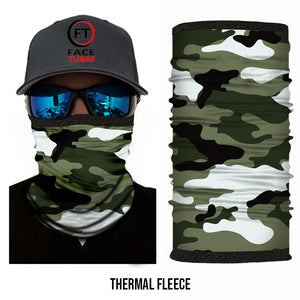 Green Camo Face Buff