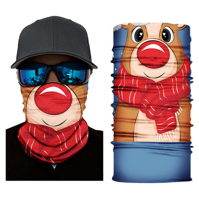 Christmas Xmas Edition - Face Shields Tubes Snowman Reindeer - Face Tubes